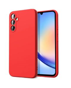 Custodia in Silicone per Samsung A34 colore Rosso