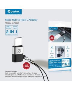 Adattatore Bastek micro USB TO Type C - BK76589