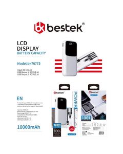 Powerbank Bestek 10.000mAh nero - BK76775
