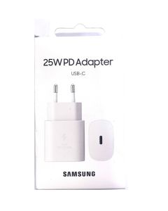 Caricabatteria originale Samsung Super FAST 25W type C bianco 2023
