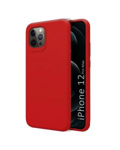 Custodia in Silicone per iPhone 12 Pro Max colore Rosso
