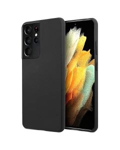 Custodia in Silicone per Samsung S21 Ultra colore Nero