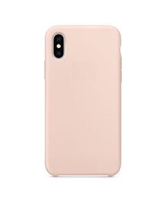 Custodia in Silicone per iPhone X / XS colore Rosa Sabbia