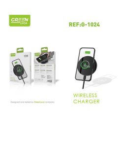 Caricabatteria wireless Green Lyca ricarica rapido 15W - G-1024
