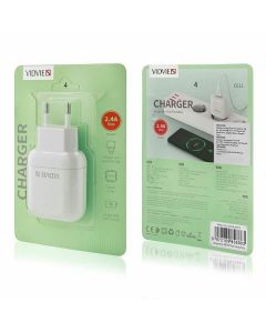 Caricabatteria Vidvie 1 x USB 2.4A modello CE12