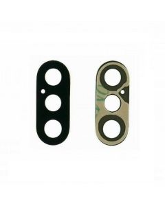 Vetro lente fotocamera posteriore iPhone X / XS / XS Max + biadesivo